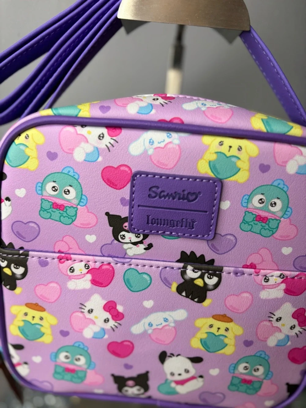 Loungefly Sanrio Hello Kitty and Friends Hearts Crossbody Bag NWT - Picture 3 of 12